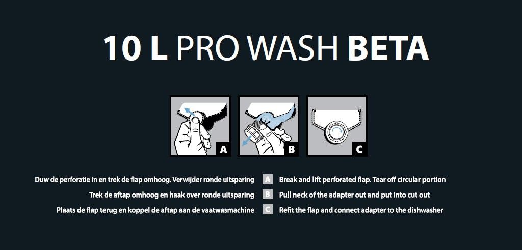 Rhima Pro Wash Beta - 40000014 - Bag in Box 10 liter