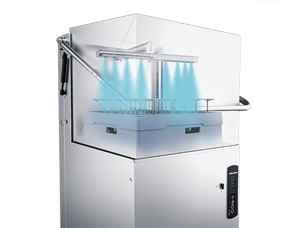 Rhima WD-6 Glass glazenspoelmachine met wasemcondensunit