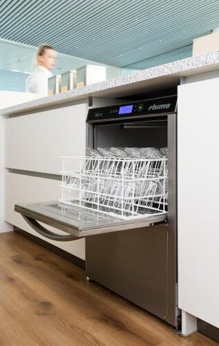 Rhima WD-4 HR Plus voorlader vaatwasmachine met energieterugwinning