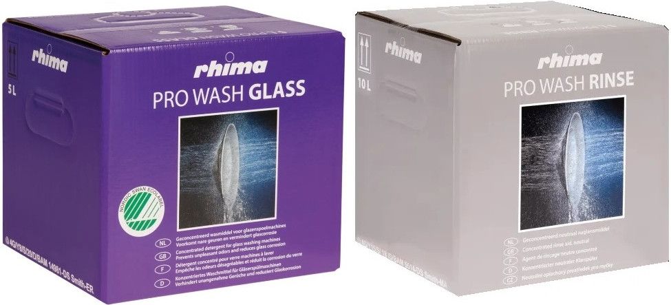 4x Rhima Combi Pakket - Pro Wash Glass & Pro Wash Rinse