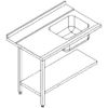 Rhima RVS zijtafel (links) - 3000 0272